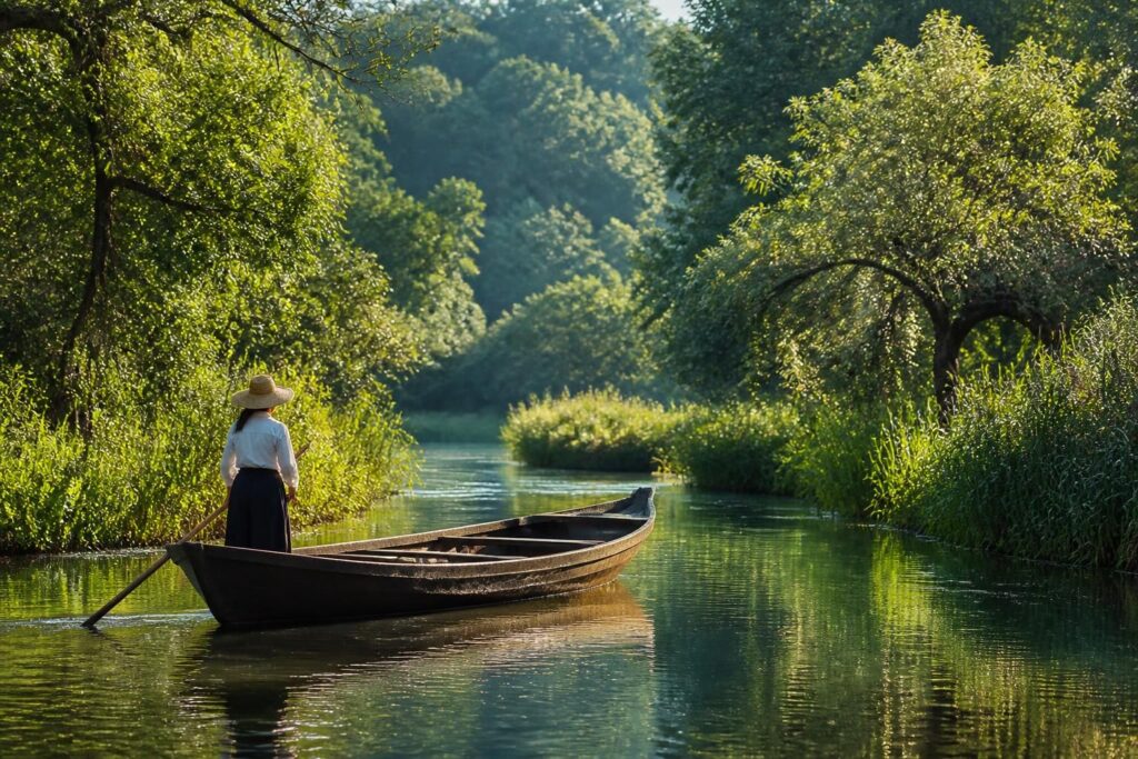 découvrez le batelier courant d'huchet et plongez au cœur d'un joyau naturel préservé, entre biodiversité exceptionnelle et paysages idylliques.