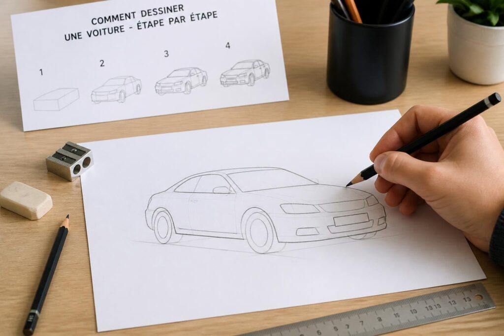 apprenez à dessiner une voiture facilement grâce à nos astuces simples et efficaces pour débutants en dessin automobile. suivez notre guide étape par étape pour maîtriser les bases.