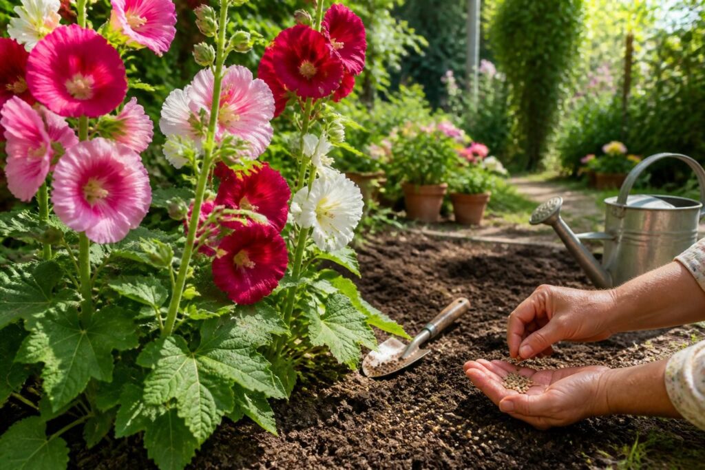 découvrez toutes les astuces pour réussir la culture des graines de rose trémière dans votre jardin et profiter de magnifiques fleurs colorées.