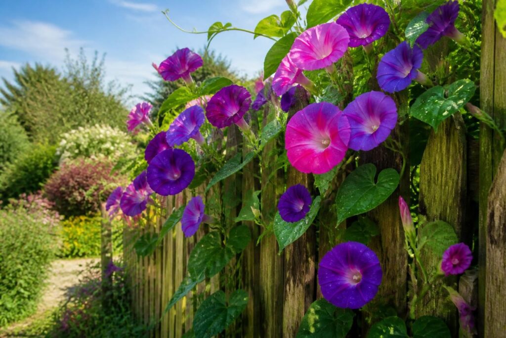 découvrez comment l'ipomée vivace, plante grimpante élégante et résistante, embellit votre jardin toute l'année avec ses fleurs colorées et son feuillage luxuriant.