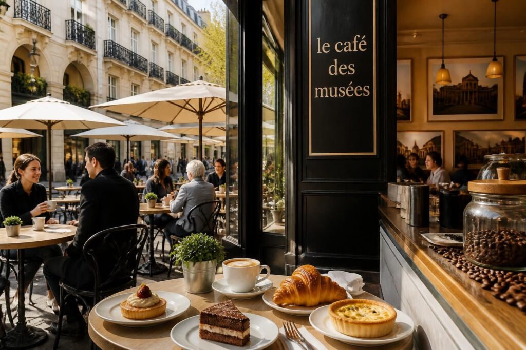 découvrez le café des musées à paris et grasse : explorez son menu savoureux, admirez les photos du lieu et plongez dans une ambiance chaleureuse et conviviale.