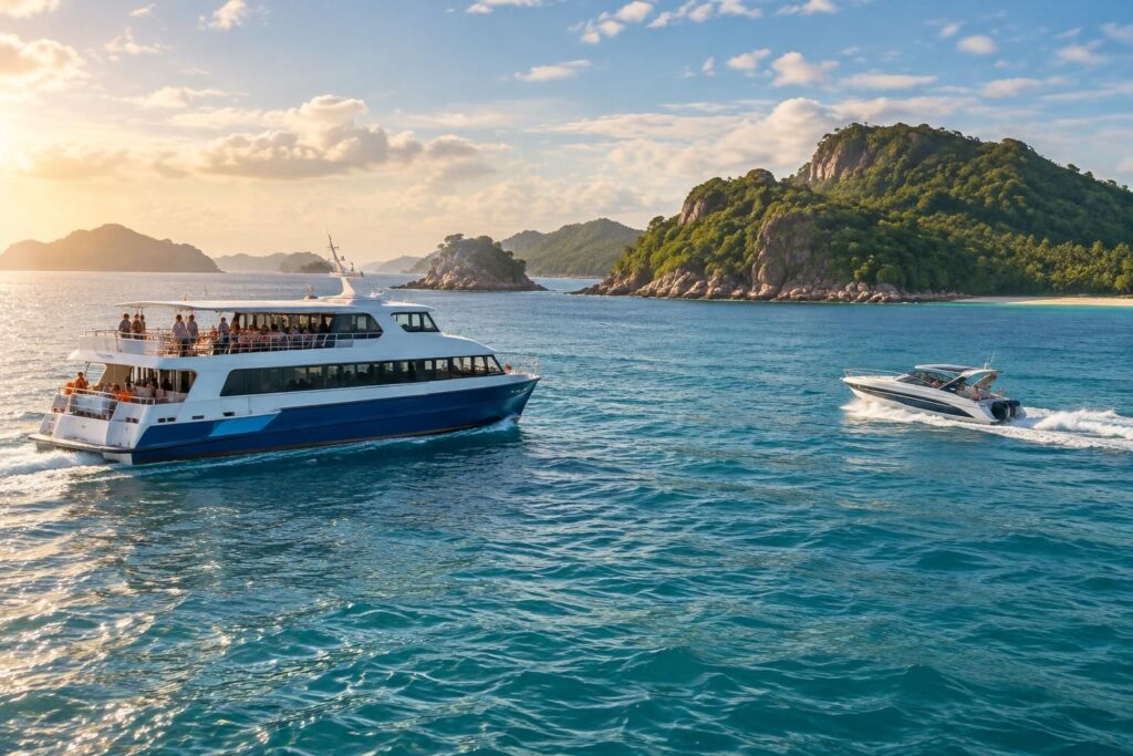 comparez ferry et speedboat pour relier koh samui à koh tao : durée, tarifs et conseils pratiques pour choisir le trajet qui vous convient.