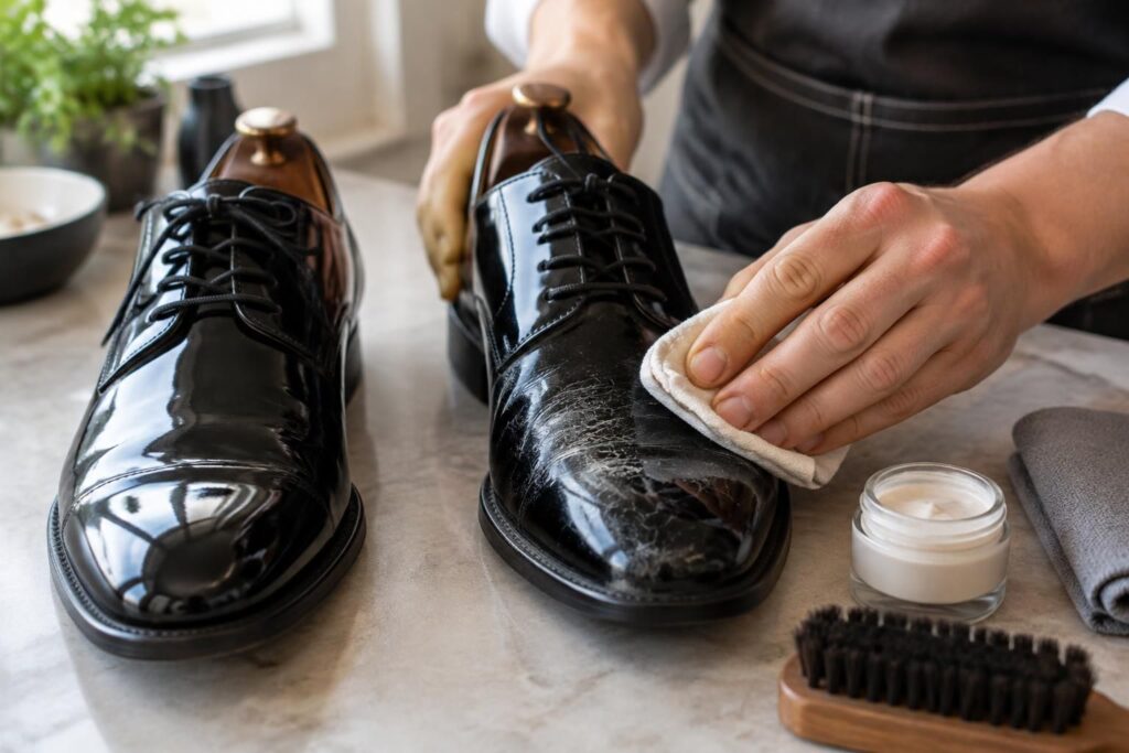 découvrez comment réparer des chaussures vernies craquelées grâce à des astuces simples pour raviver leur éclat et prolonger leur durée de vie.